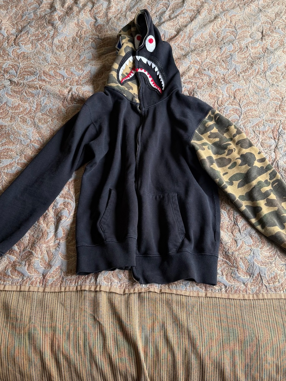Black Bape Shark Hoodie